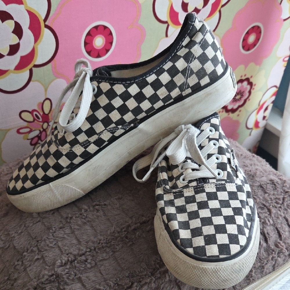 Checkered Canvas Sneakers